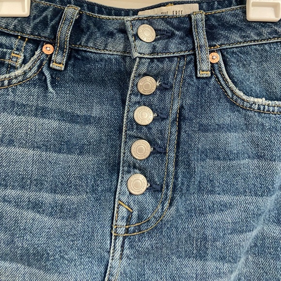 We the free distressed denim mini skirt - Picture 6 of 6